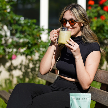 Packaging Matcha Adaptogène Mushee 150g - format économique